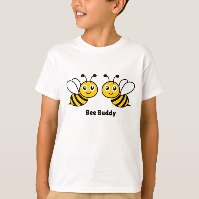 Bee Buddy T - Shirt Zeigen Sie Ihre BEE-Liebe (Vorderseite)