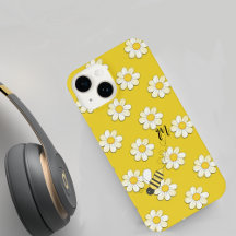 Bee Buzzing Daisies