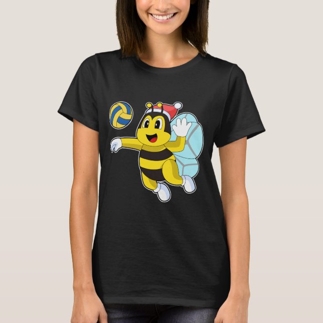 Bee Christmas Volleyball T-Shirt (Vorderseite)