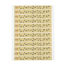 Bee Colony Tamper-proof Security Siegel Pale Gold