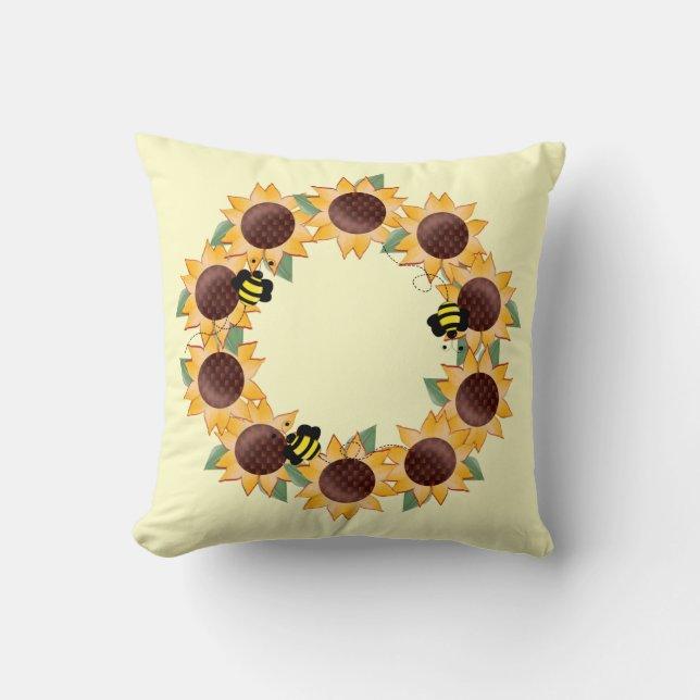 Bee Comfy American MoJo Pillow Kissen (Vorderseite)