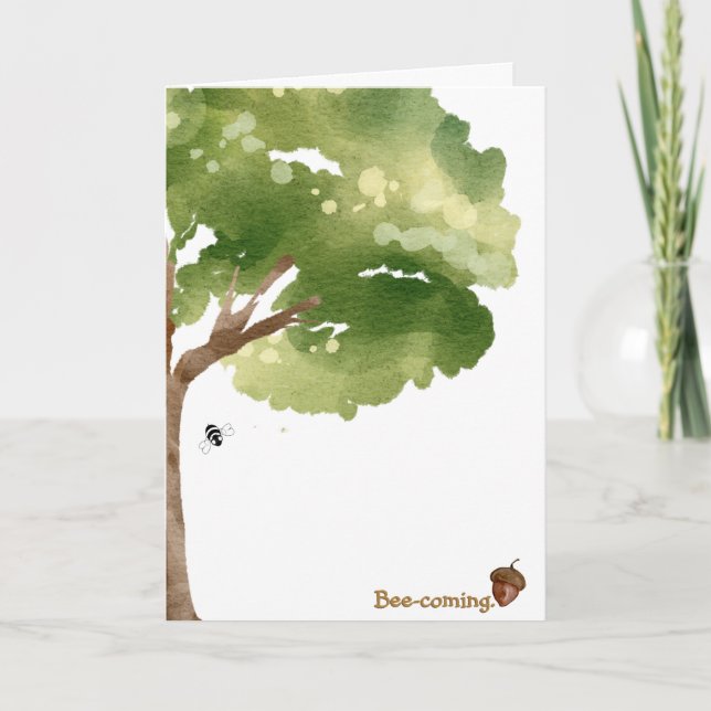 Bee-coming Card (Blank Inside) Karte (Vorderseite)