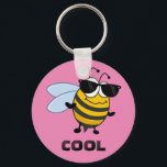 Bee Cool | Funny Trendy Bee Customizable Schlüsselanhänger<br><div class="desc">Bee Cool | Funny Trendy Bee Customizable keychain
A perfect unique gift for almost any occasion.
You can customize this product by adding the name of your friend,  father,  boyfriend,  girlfriend or even your own name!</div>