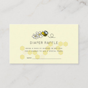 Bee Daisy Yellow Baby Duschkabine Windelwanne Raff Begleitkarte
