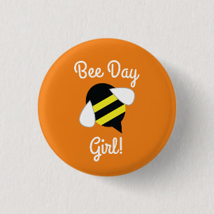 Bee Day Kid's 1. Geburtstag Button Button