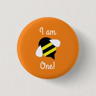 Bee Day Niedlich Kid's Birthday Button