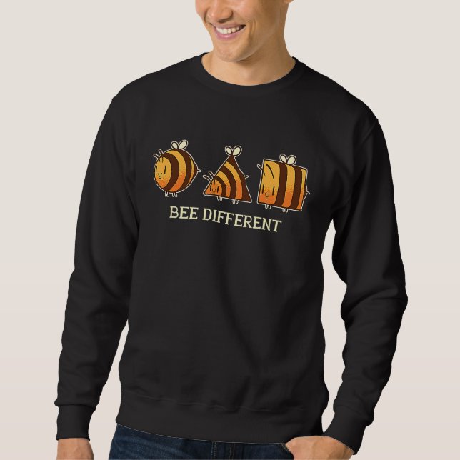 Bee different  unique retro Beekeeper and Bee Sweatshirt (Vorderseite)