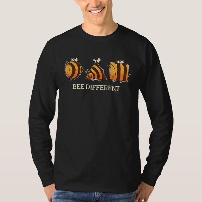 Bee different  unique retro Beekeeper and Bee T-Shirt (Vorderseite)
