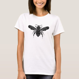 Bee en T-shirt noir et blanc