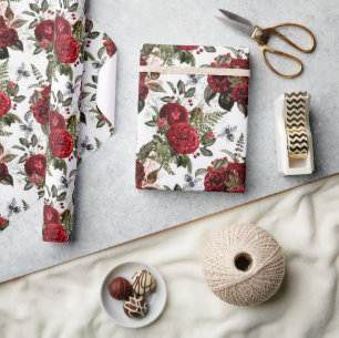 Bee Floral Elegant Geschenk Geschenkpapier