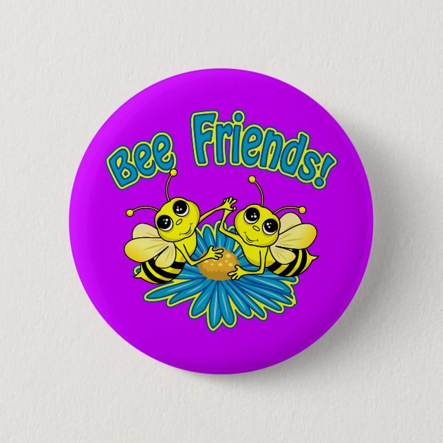 Bee Friends Button (Vorderseite)