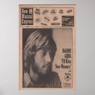 BEE GEES - Affiche 1970 originale NME - I ll Kiss