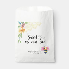 Bee girl baby shower - sweet as can bee geschenktütchen
