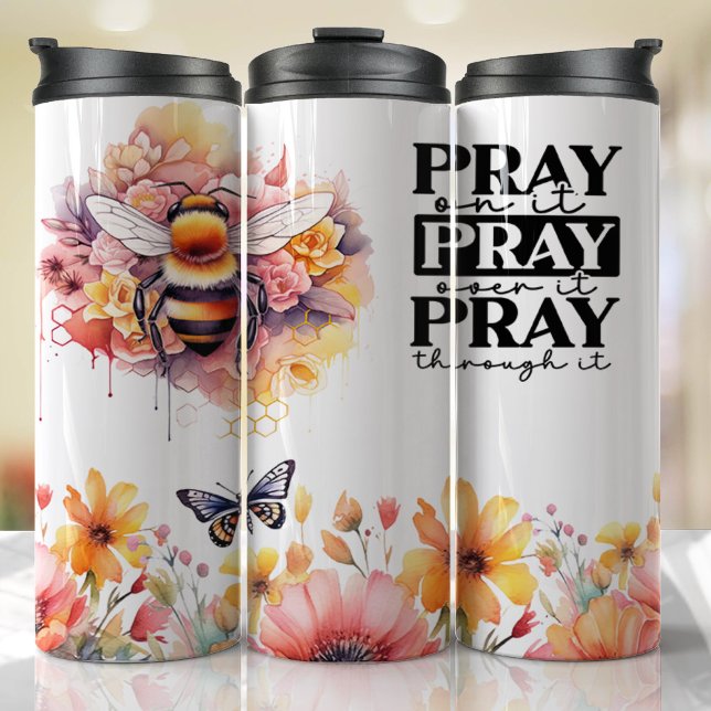 Bee God Jesus Religious Faith Bible Gebet Thermosbecher (Religious Faith Tumbler)