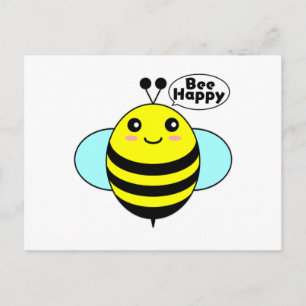 Bee Happy 3 Postkarte