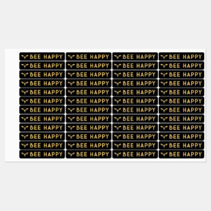 BEE HAPPY 96 Waterproof Tamper-offenes Honey-Siege Etiketten