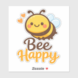 Bee Happy Aufkleber