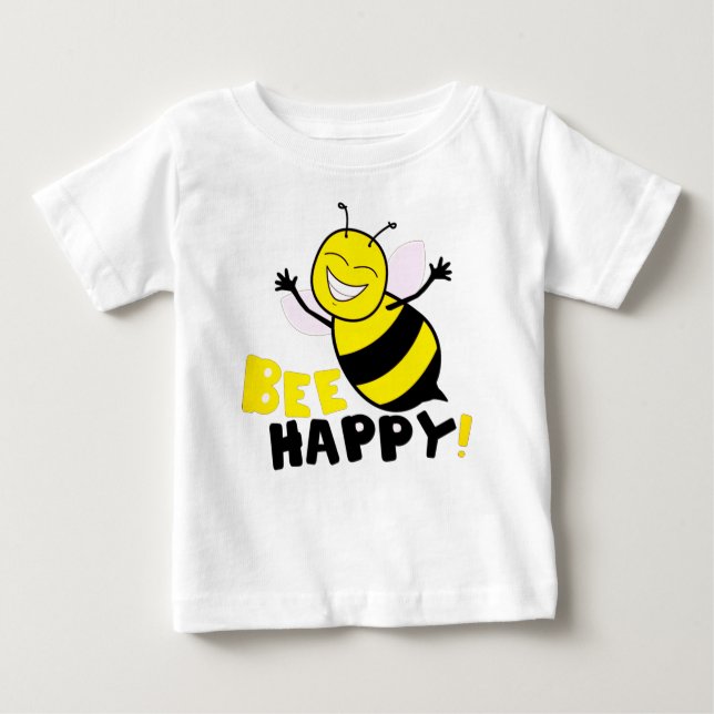 Bee Happy Baby T-shirt (Vorderseite)