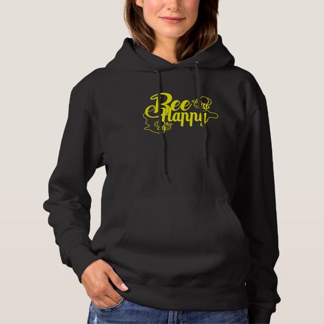 Bee Happy Bee Beekeeping Maya Honey Beekeeping Bee Hoodie (Vorderseite)