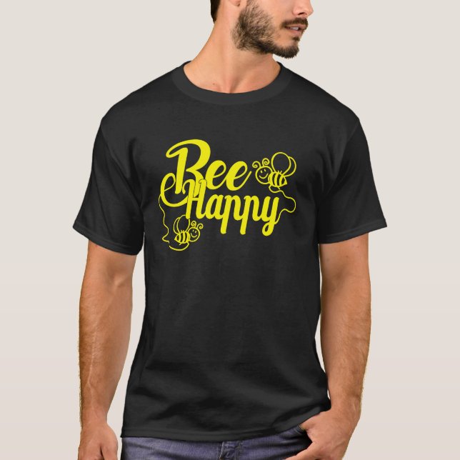 Bee Happy Bee Beekeeping Maya Honey Beekeeping Bee T-Shirt (Vorderseite)