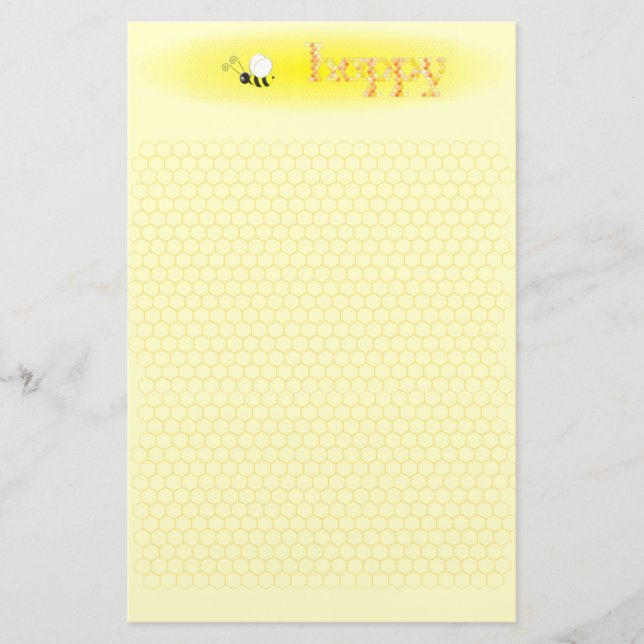 BEE.Happy Briefpapier (Porträt) (Vorderseite)