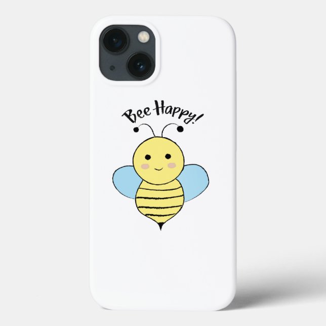 Bee Happy Case-Mate iPhone Hülle (Rückseite)