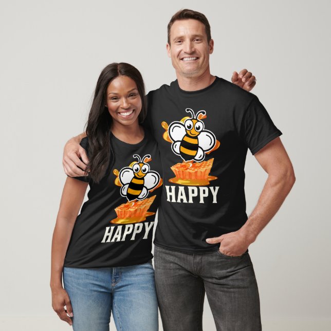 Bee Happy Honeycomb T-Shirt (Unisex)