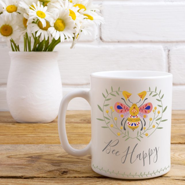 Bee Happy Kaffeetasse (Bee Happy Coffee Mug)