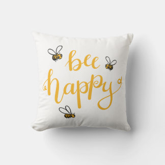 Bee happy kissen