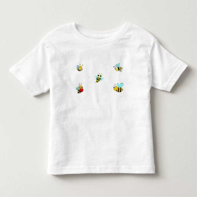 Bee Happy Kleinkind T-shirt (Vorderseite)