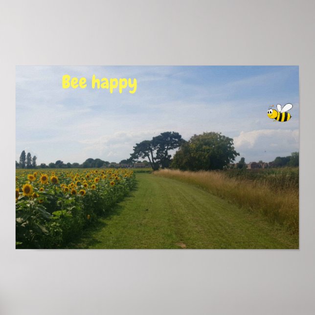 Bee Happy. Poster (Vorne)
