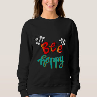 Bee Happy Rettete die Bienen Retro-Blume Sweatshirt
