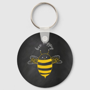 Bee Happy Schlüsselanhänger