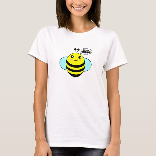 Bee Happy T - Shirt (Vorderseite)