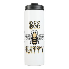 Bee Happy | Vintage Honigbiene Thermosbecher