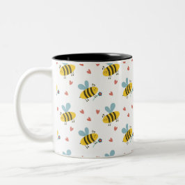 Bee Happy Zweifarbige Tasse