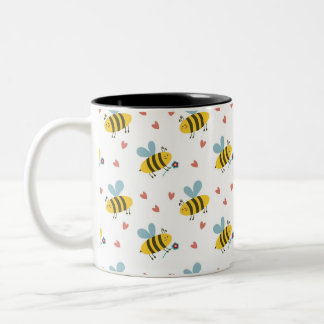 Bee Happy Zweifarbige Tasse