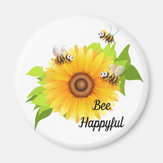 Bee Happyful Magnet (Vorne)