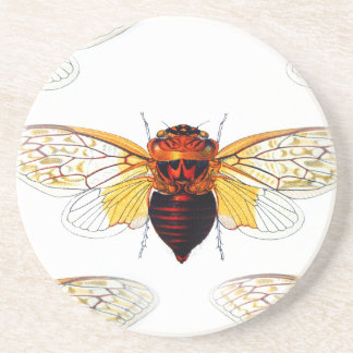 bee hibiscusgarde art getränkeuntersetzer