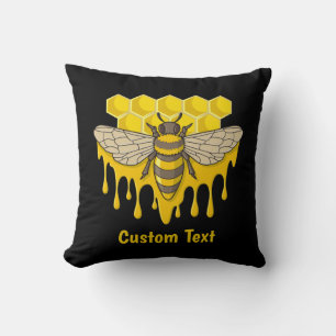 Bee Hive Honey Kissen