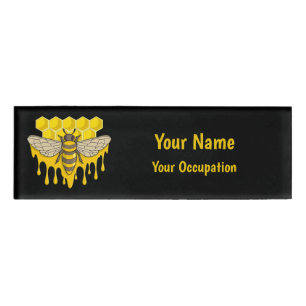 Bee Hive Honey Namenschild