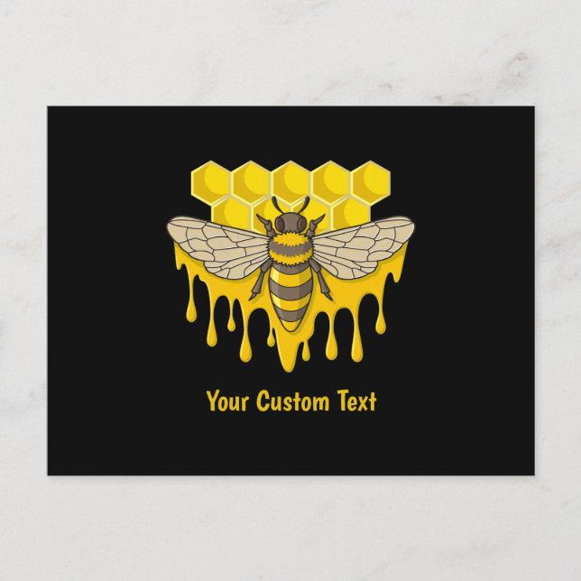 Bee Hive Honey Postkarte (Vorderseite)