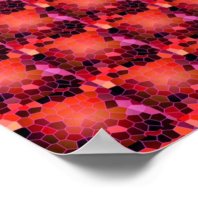 Bee Hive Red Poster (Ecke)