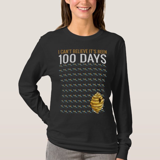 Bee Hive Tree 100 Days Of School Teacher Boys T-Shirt (Vorderseite)