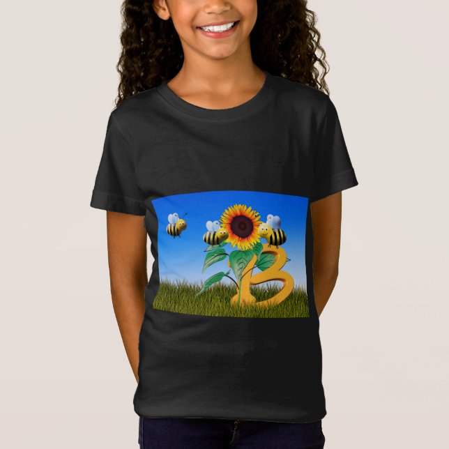 Bee Honey Blume T-Shirt (Vorderseite)