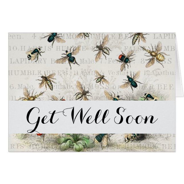 Bee Honey Travailleur Queen Bees Antique (Devant horizontal)