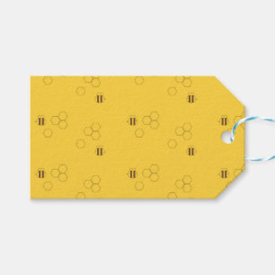 Bee Honeycomb Pattern Geschenkanhänger