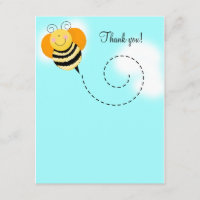 Bee Hop Bumble Bee Flat Vielen Dank Karte 4x5