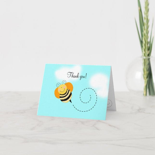 Bee Hop Bumble Bee Foled Merci notes (Devant)
