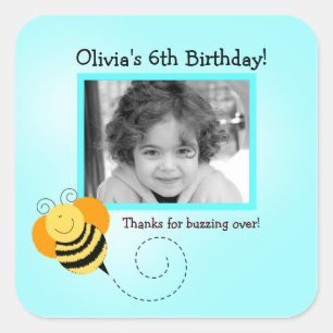 BEE HOP Photo CARRÉ Favoriser Sticker